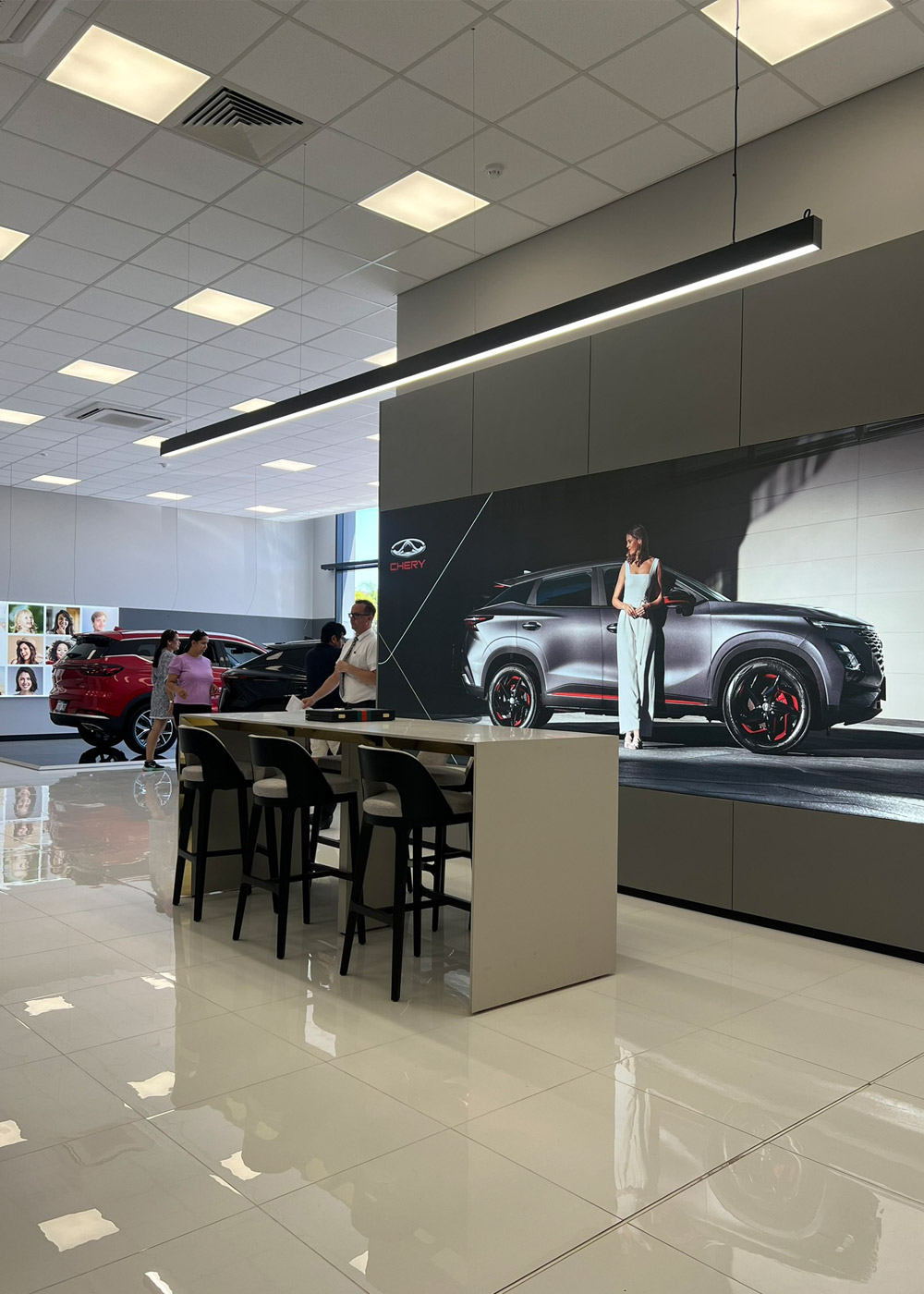 Showroom of Chery Dealership Victoria Park Commercial Build