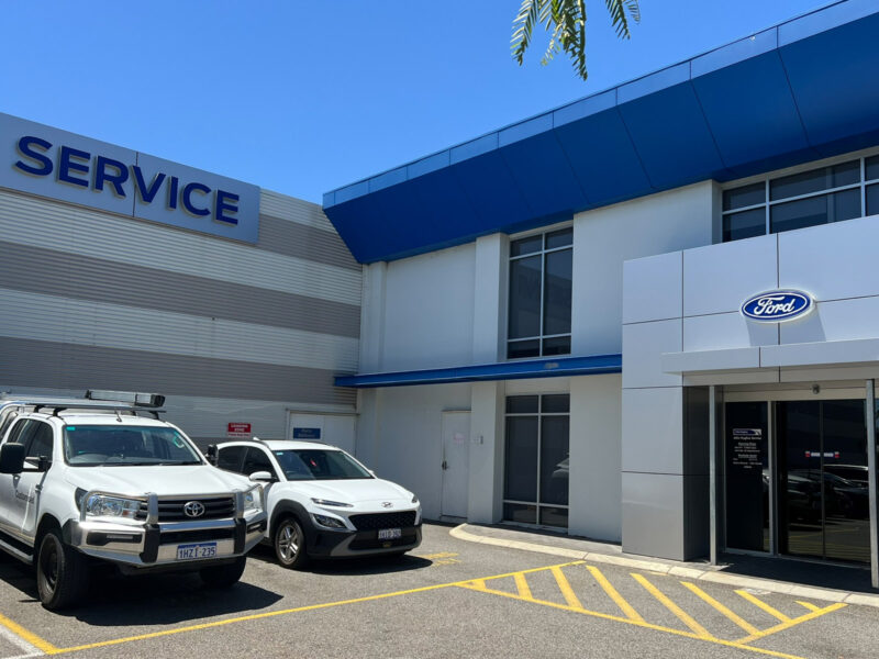 Service Area of John Hughes Ford Commercial Renovation